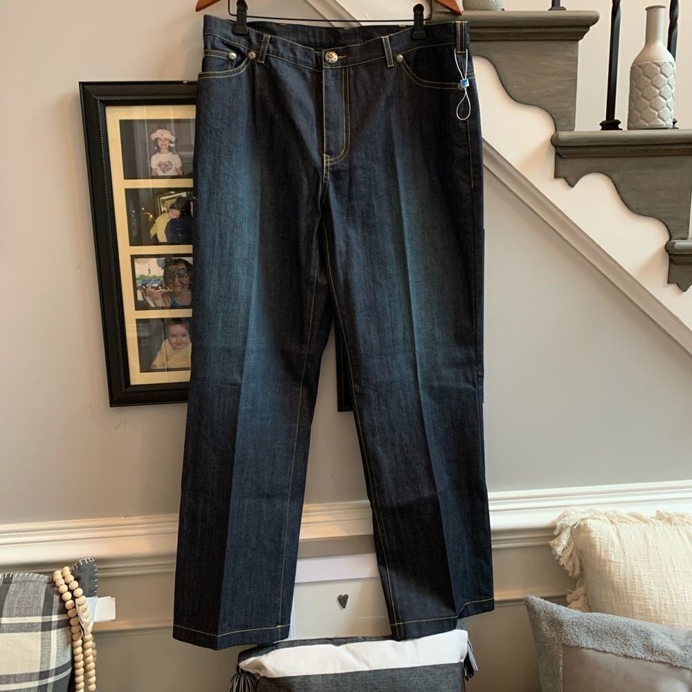 Linea Platinum Italy Apparel Chris Hansen Jeans sz 36 NWT